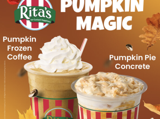 Rita’s意大利冰激淋店推出限时秋季新品